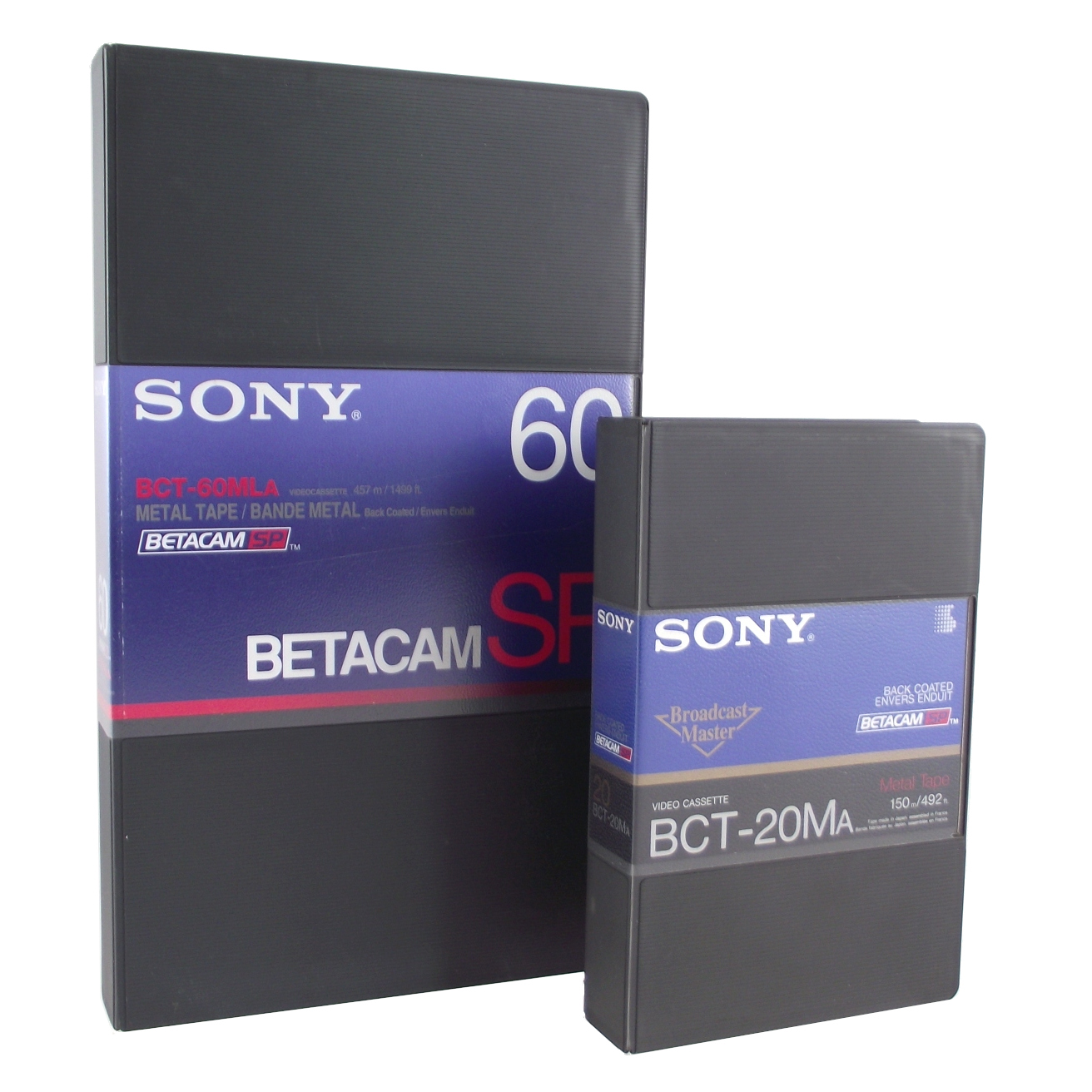 Conditionnement d'origine des cassettes Betacam SP Sony